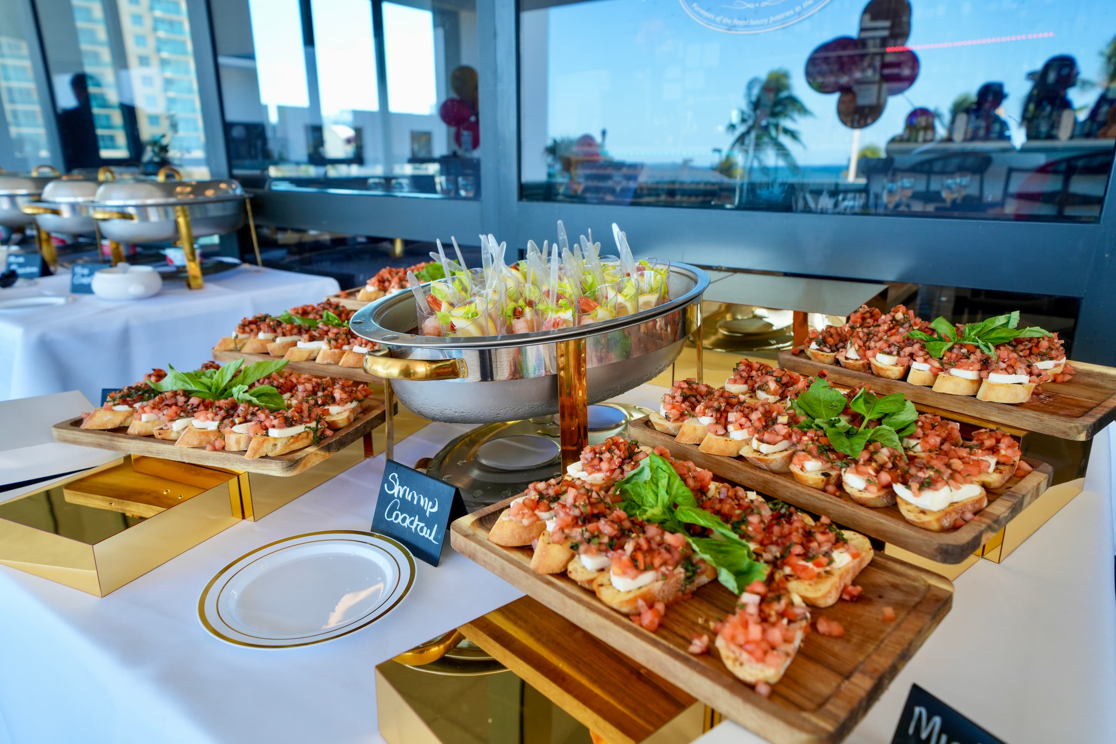 Professional catering setup Miami event