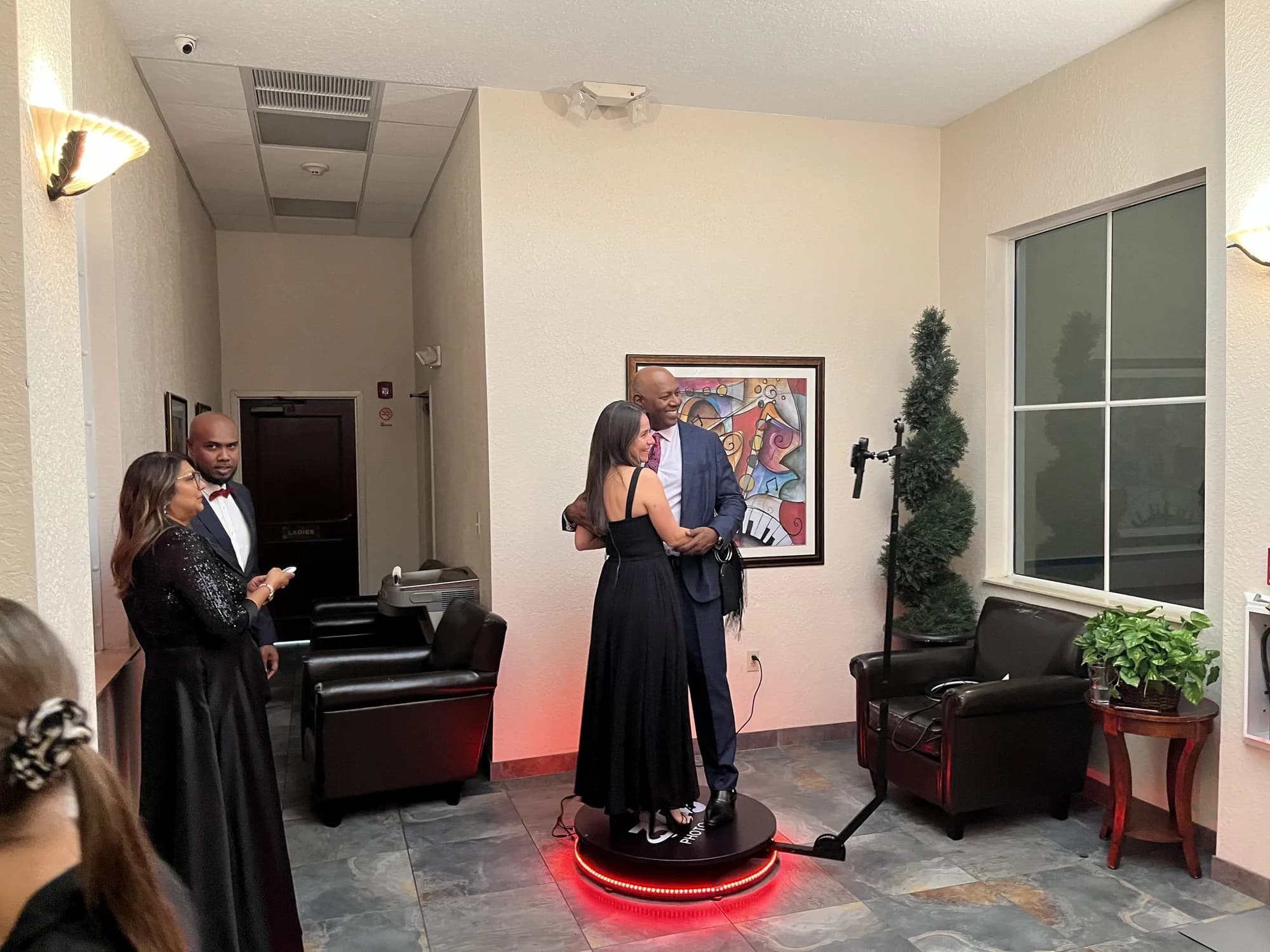 360 photo booth at a private party