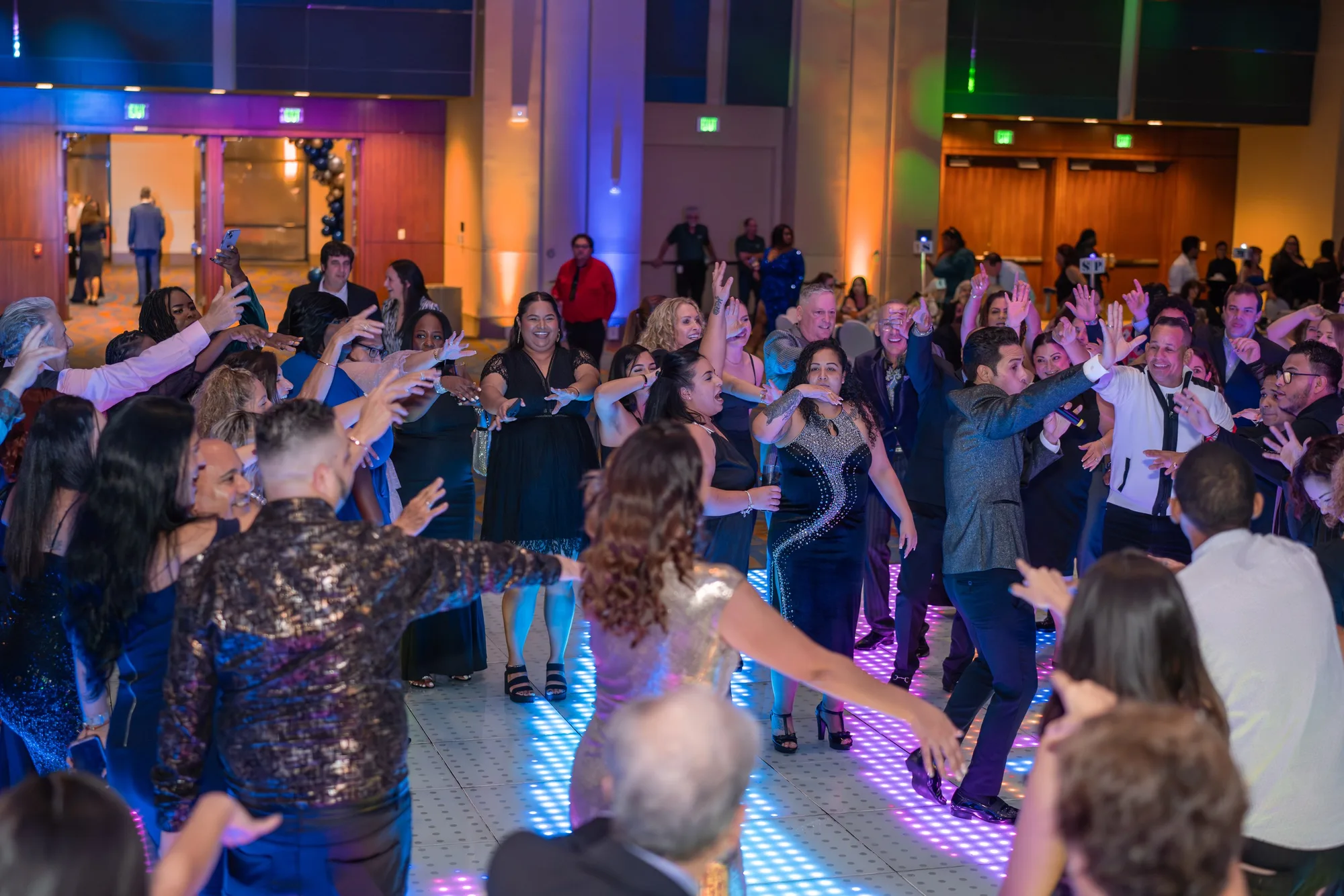 Dancing crowd at a gala