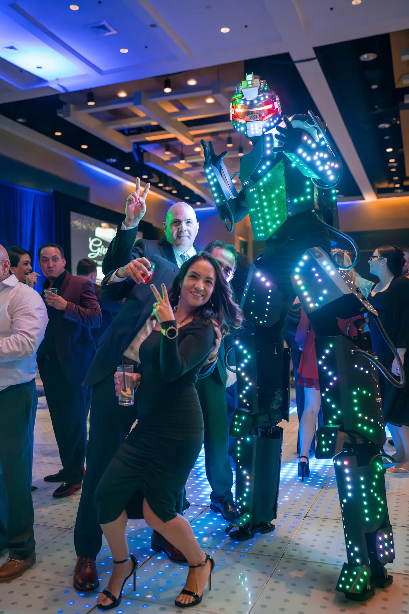 Group photo at a South Florida gala