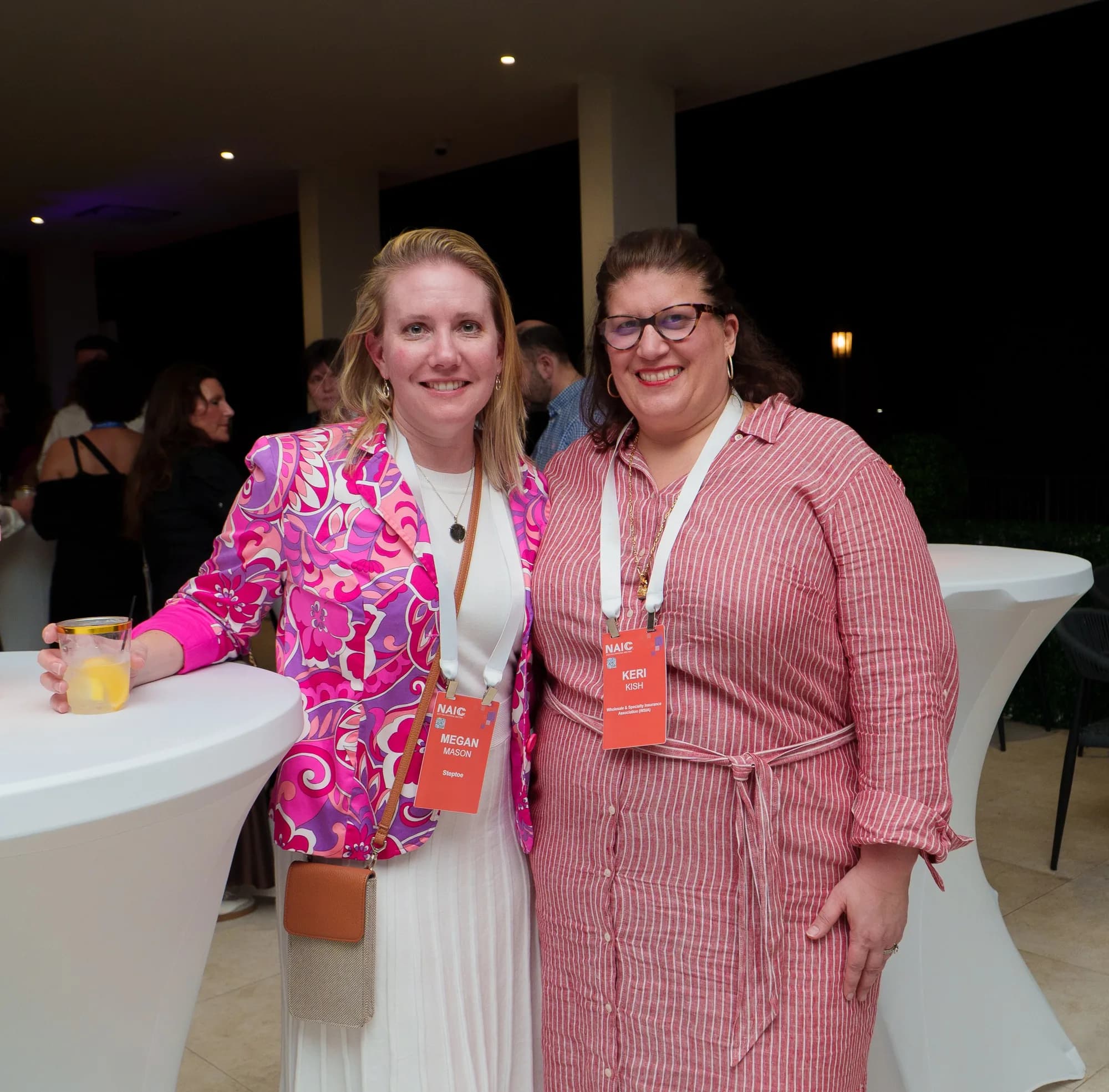 Guests at a corporate reception