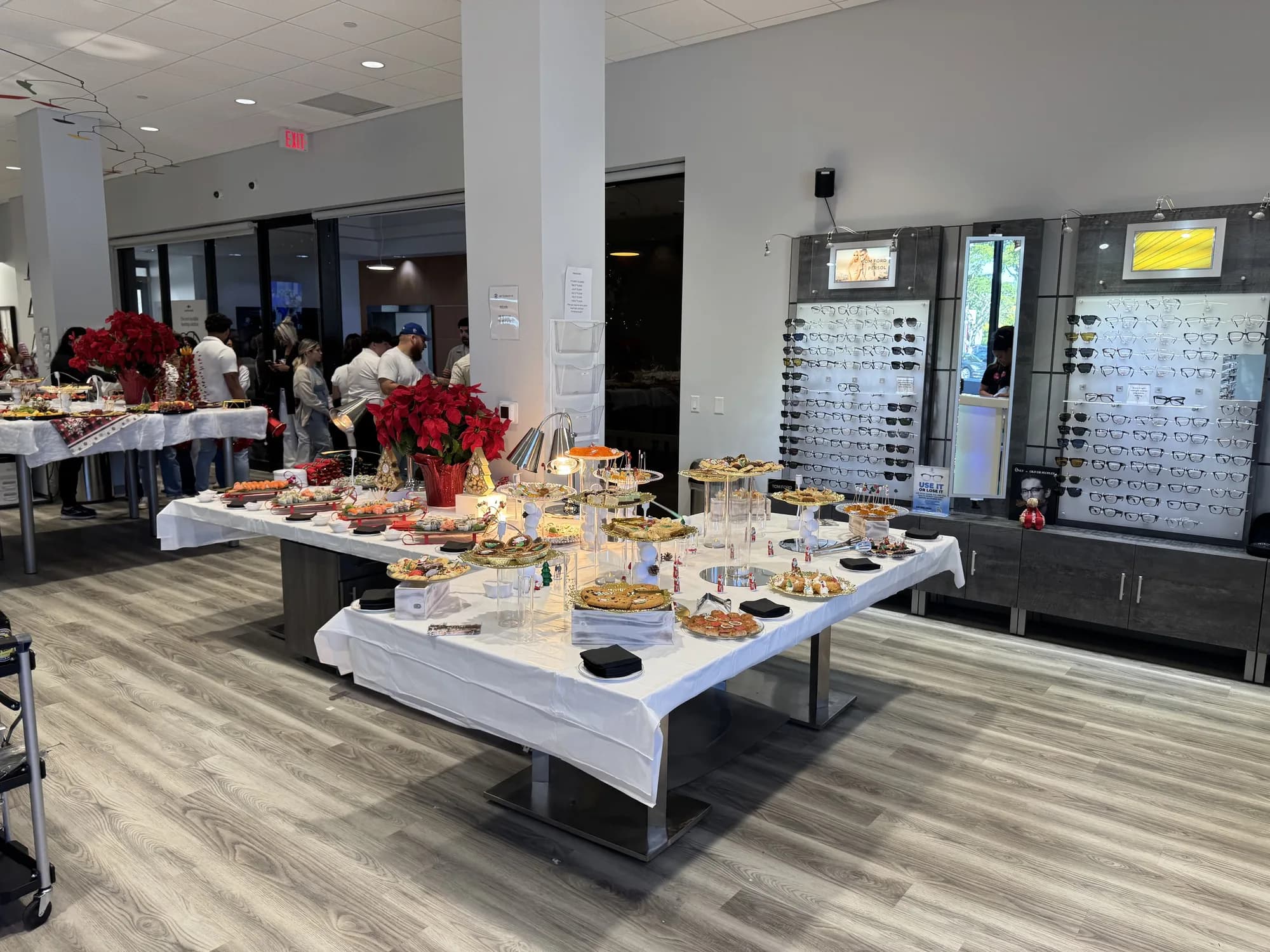 Catering display in a South Florida showroom