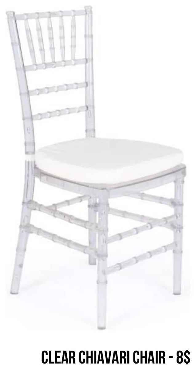 Clear Chiavari Chair rental